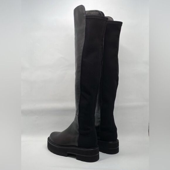 Stuart Weitzman 5050 Over-The-Knee Leather Combat Boots size 4.5 - Picture 9 of 16